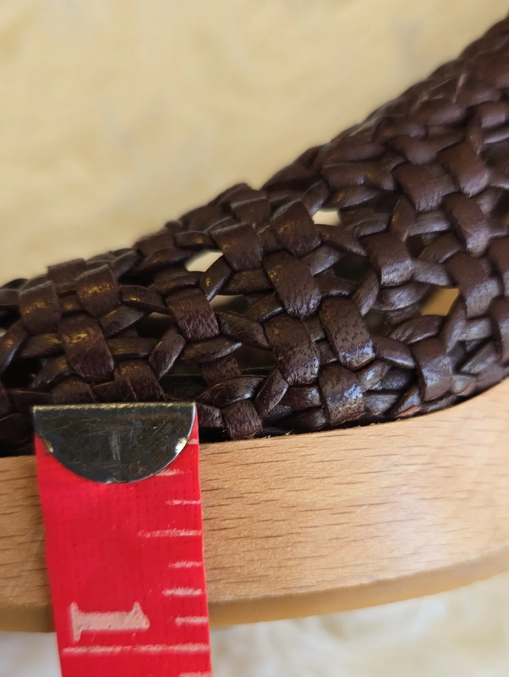 L'Ottuse Handmade Chocolate Braided Leather Platform 4